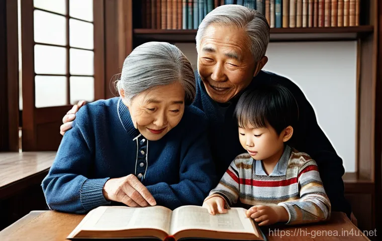 제사와 족보 - **Prompt:** A warm and respectful multi-generational Korean family is gathered for a Jesa ceremony i... 제사와 족보 - **Prompt:** A warm and respectful multi-generational Korean family is gathered for a Jesa ceremony i...