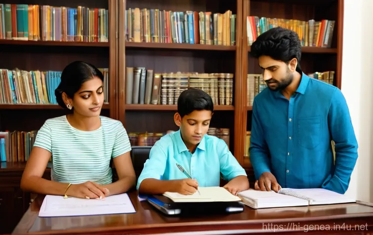 족보와 재산 분쟁 - **Prompt:** A heartwarming scene of a multi-generational Indian family gathered in a cozy, tradition... 족보와 재산 분쟁 - **Prompt:** A heartwarming scene of a multi-generational Indian family gathered in a cozy, tradition...